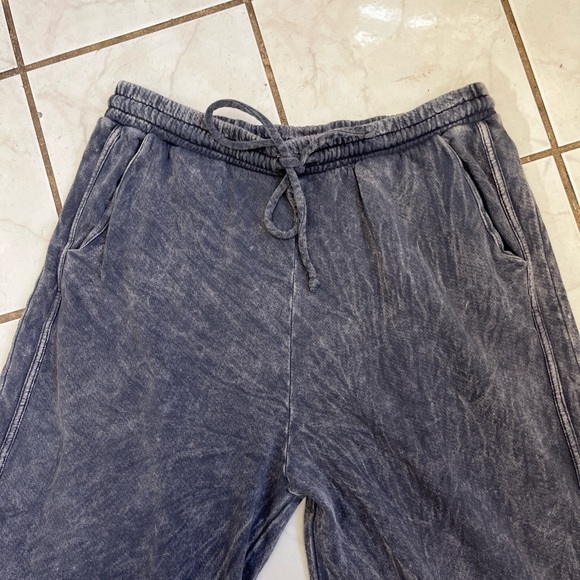 THREE BIRD NEST Charcoal Grey 100% Cotton Wide Leg SO COMFY Sweat Pants Sz XL - Picture 6 of 7